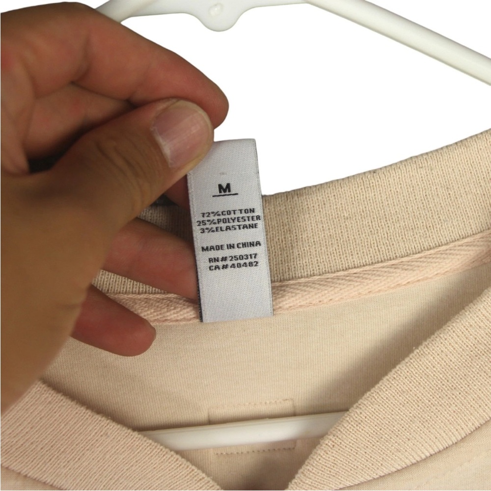 Varley Cole Bomber Cropped Jacket Womens Size Medium Light Pink Striped Trim - Picture 9 of 16